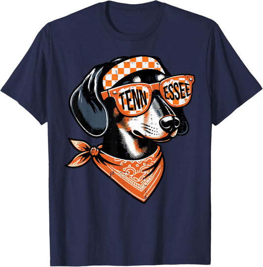 Tennessee Dog Girls Youth Teen Boys Kids Men Women T-Shirt - T-Shirt | Navy