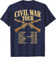 Civil War Tour Reenactor Funny American History T-Shirt - T-Shirt | Navy