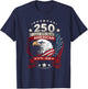250th Anniversary Patriotic July 4th Shirt USA 1776-2026 T-Shirt - T-Shirt | Navy