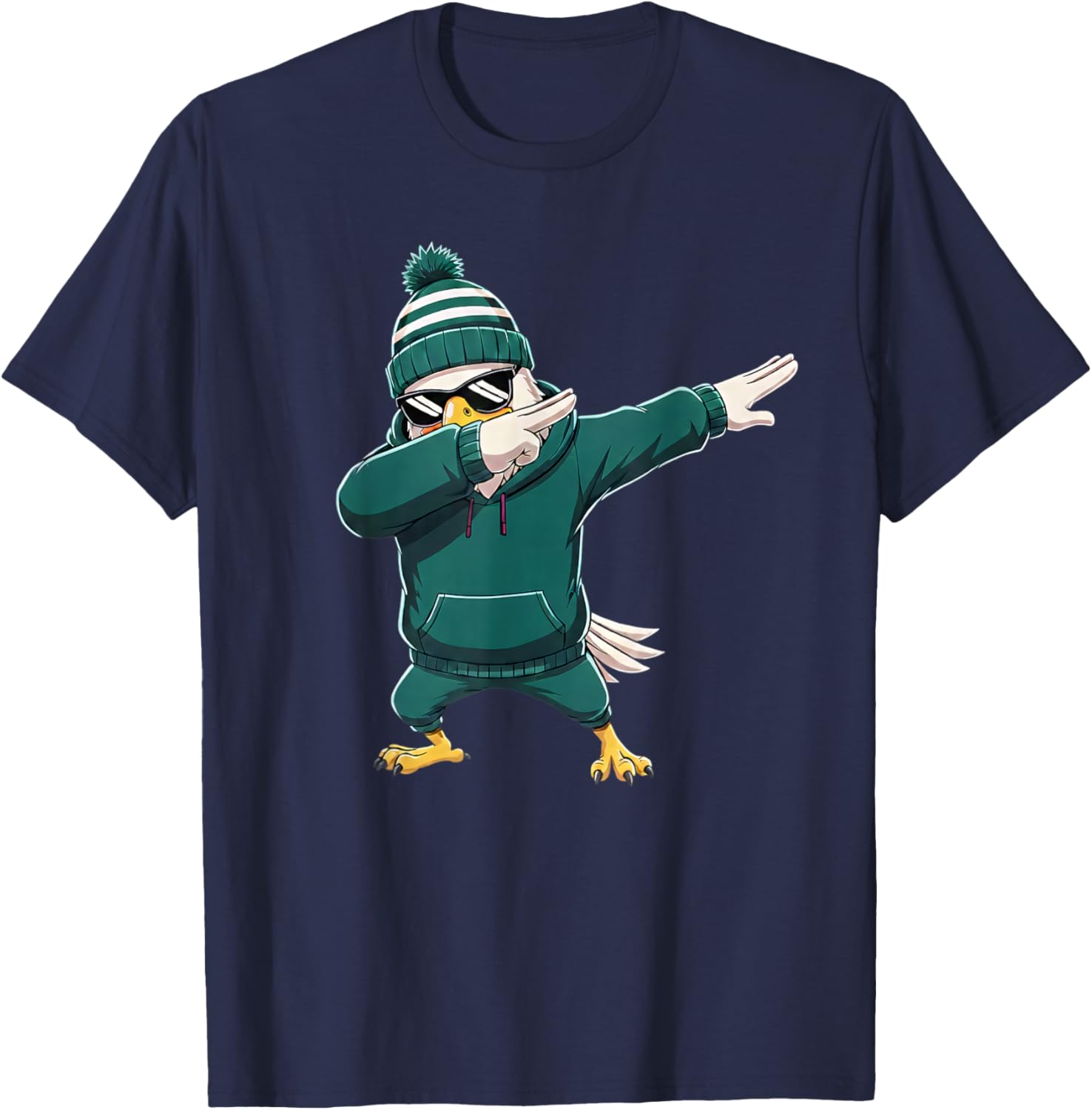 Eagle Dabbing Women Youth Toddler Kids Boys Girls T-Shirt - T-Shirt | Navy
