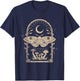 Fairycore Butterfly Grunge Therian Moth Floral Aesthetic T-Shirt - T-Shirt | Navy