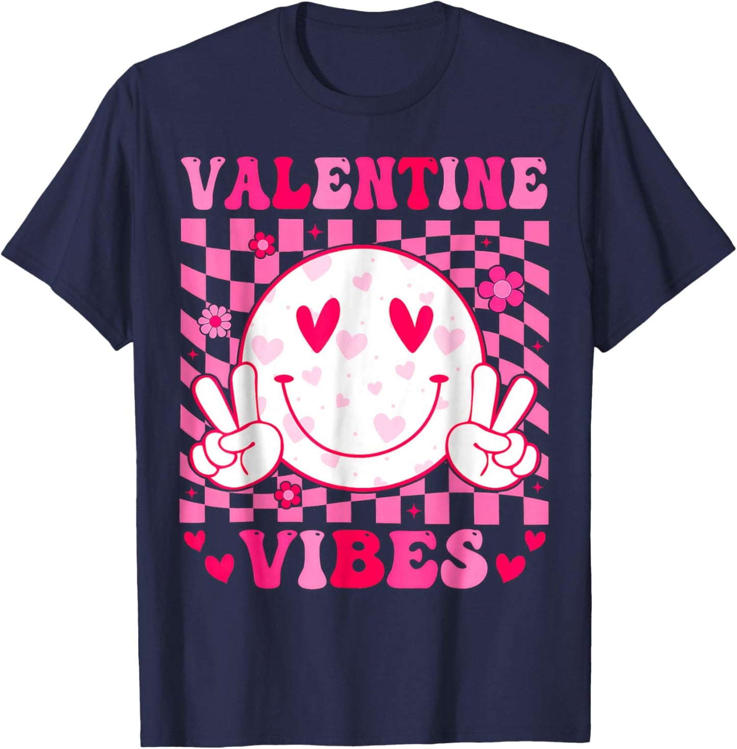 Valentine Vibes T-Shirt - T-Shirt | Navy