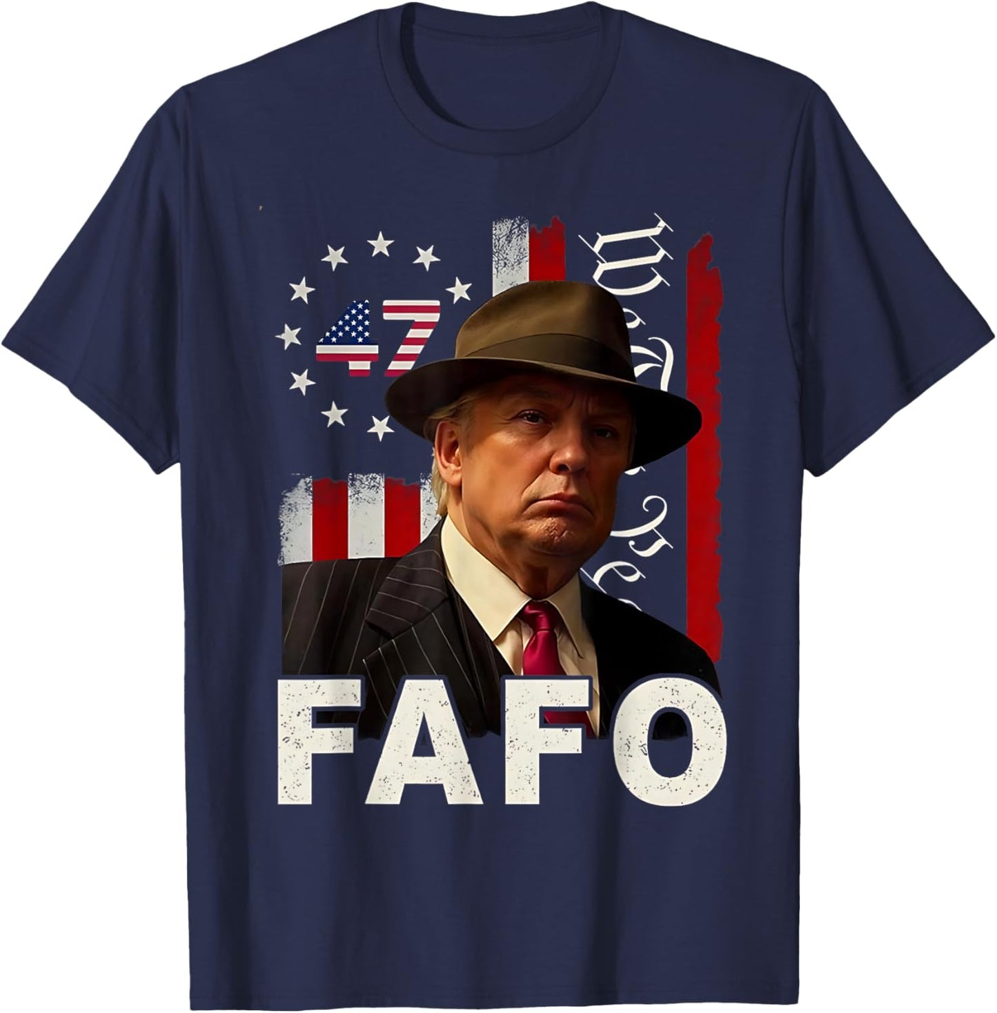 Funny Fafo Trump Fafo American USA Women T-Shirt - T-Shirt | Navy