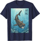 Basking Shark Japanese T-Shirt - T-Shirt | Navy