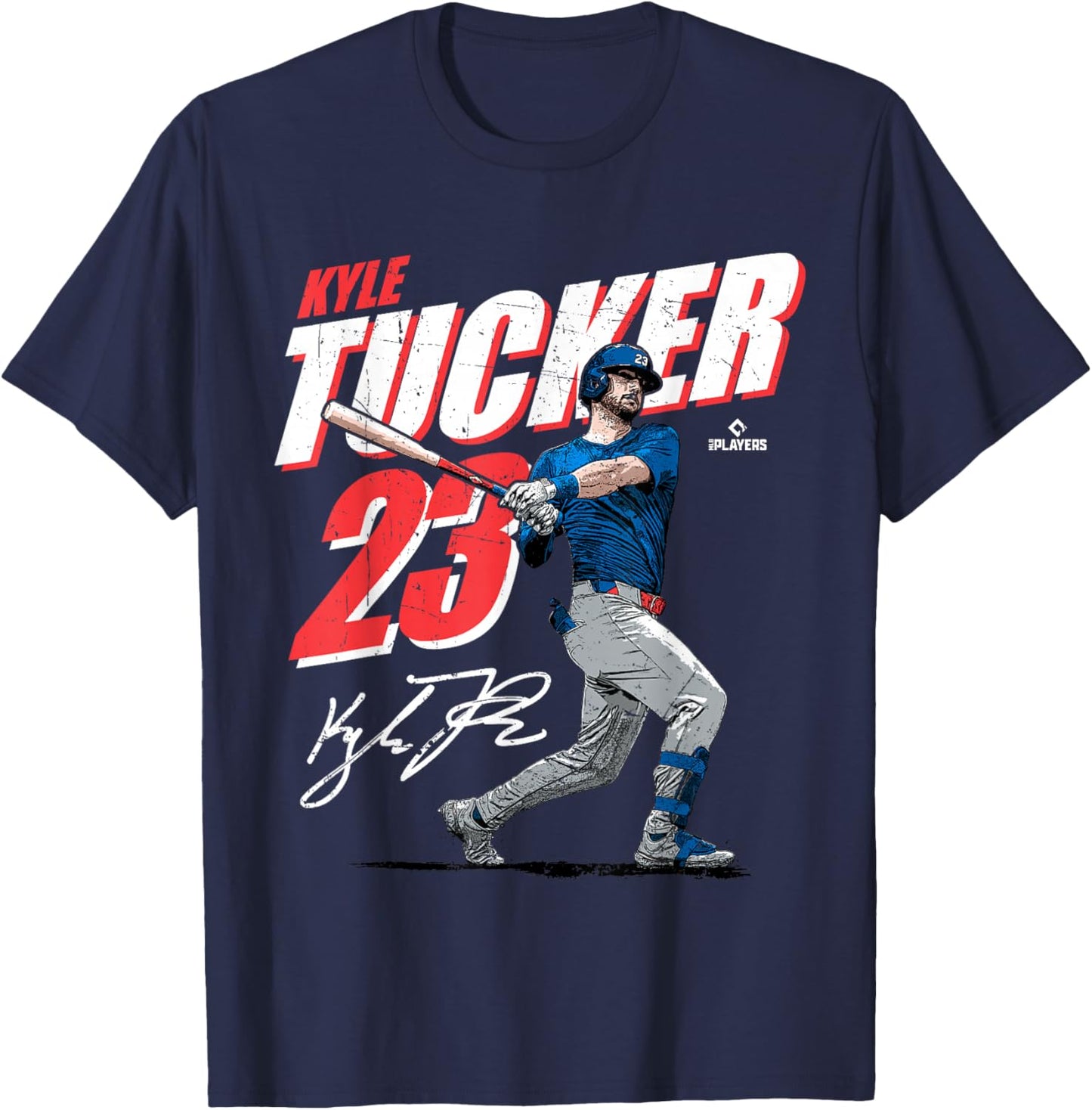 Kyle Tucker | Los Angeles D Baseball Players | MLBKYT204M T-Shirt - T-Shirt | Navy