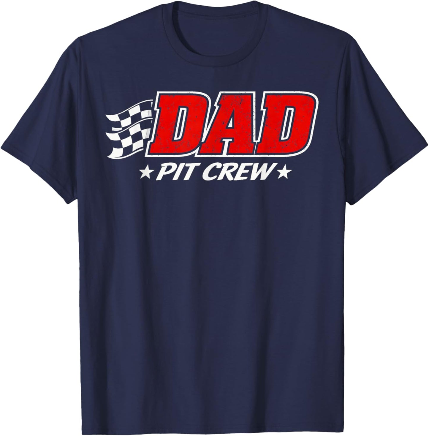 Race Car Birthday Party Racing Family Matching Dad Pit Crew T-Shirt - T-Shirt | Navy