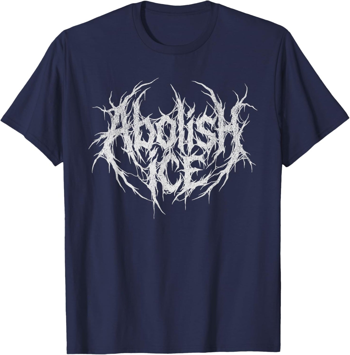 Abolish ICE Heavy Metal Resist T-Shirt - T-Shirt | Navy