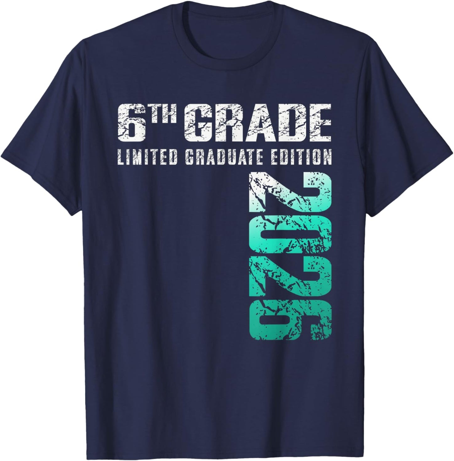 6th Grade Graduation Class of 2026 T-Shirt - T-Shirt | Navy