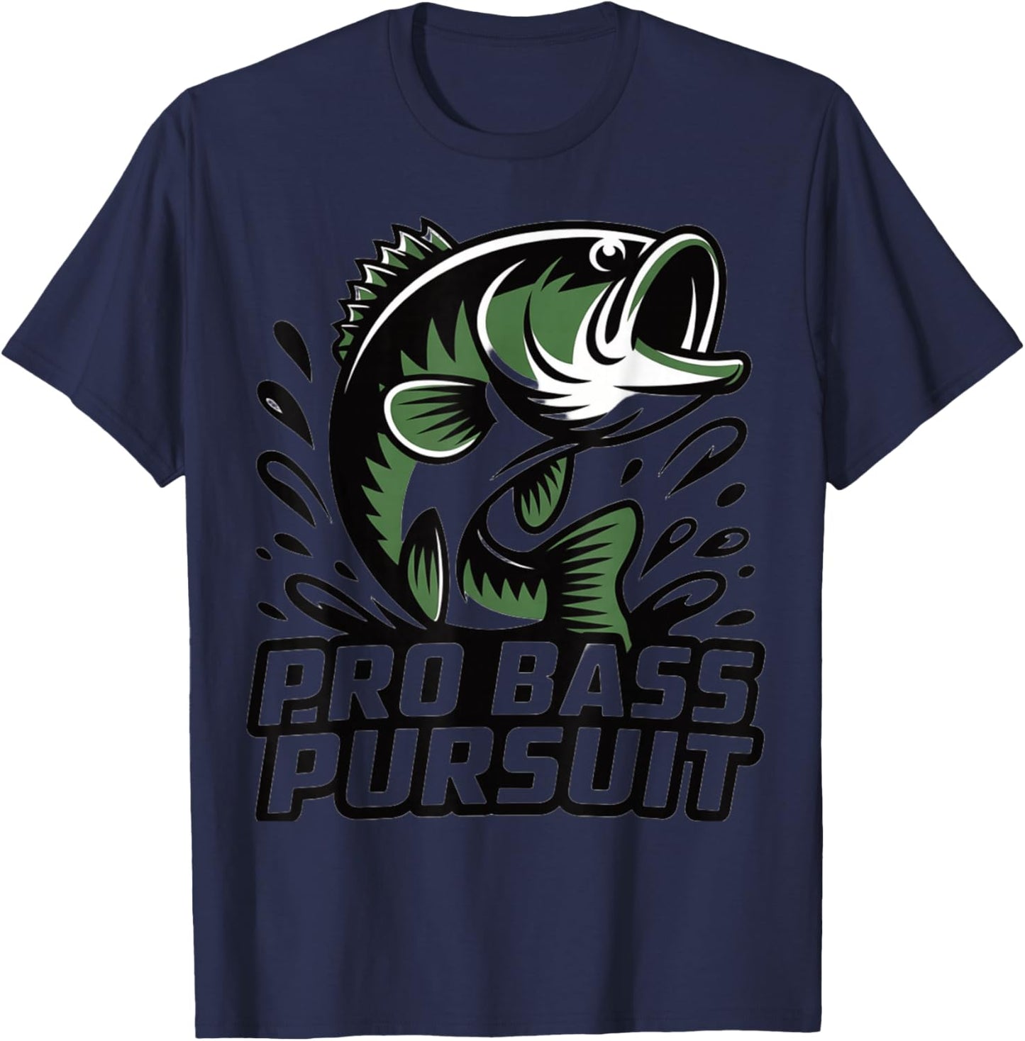 Pro Bass Pursuit for Fisherman Pride T-Shirt - T-Shirt | Navy