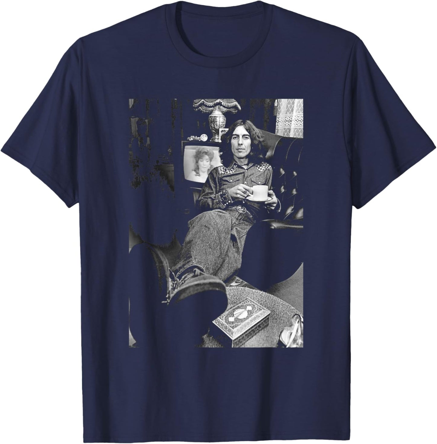 George Harrison The Beatles My Sweet Lord 1976 T-Shirt - T-Shirt | Navy