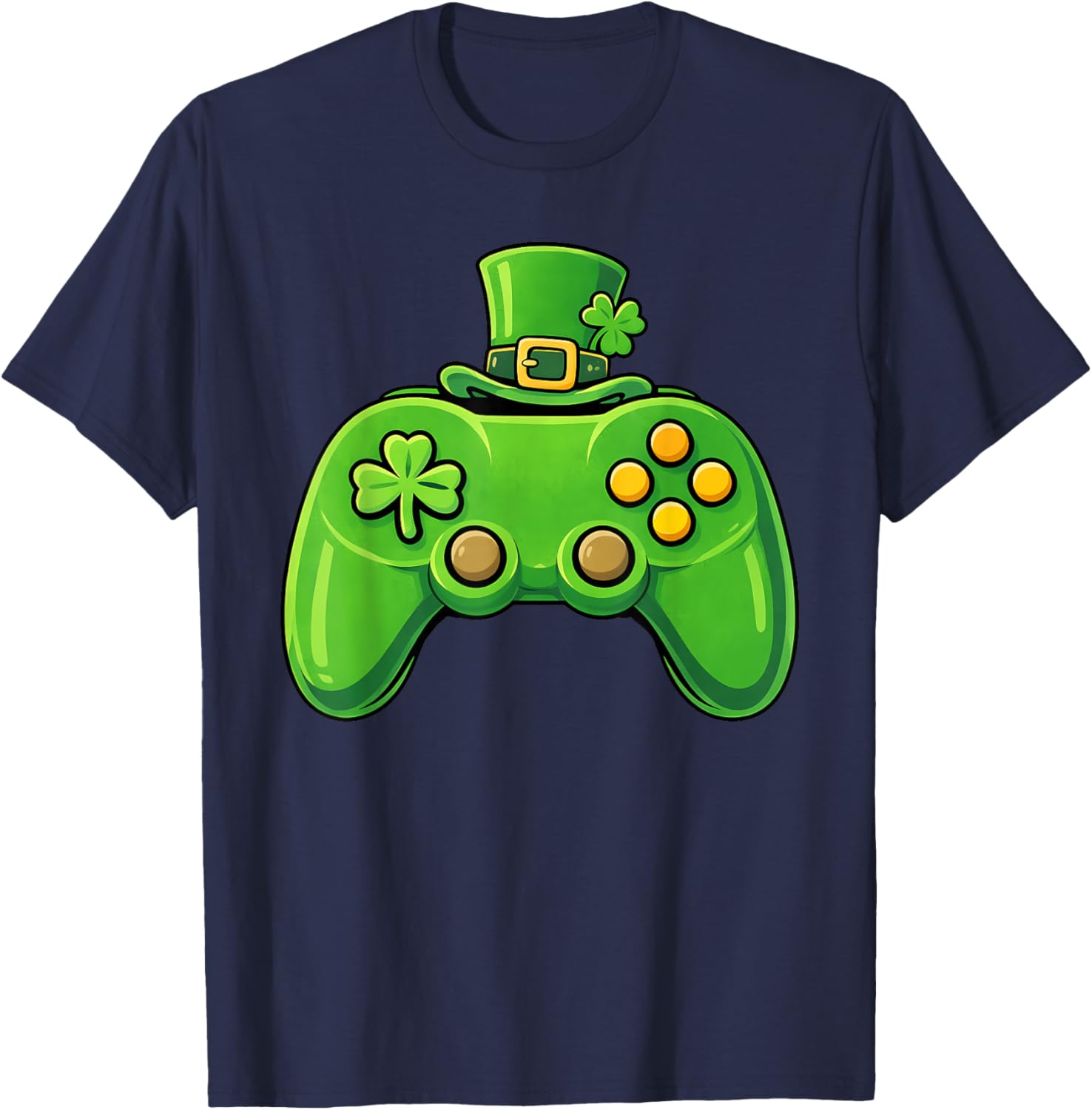 Kids Monster Truck Shamrock St Patrick's Day Boys T-Shirt - T-Shirt | Navy