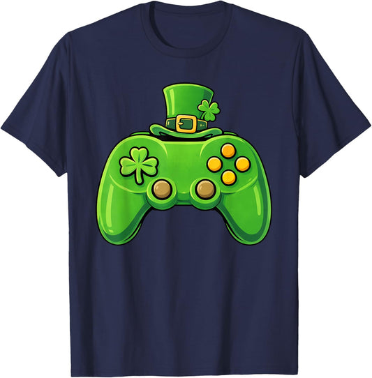 Kids Monster Truck Shamrock St Patrick's Day Boys T-Shirt - T-Shirt | Navy