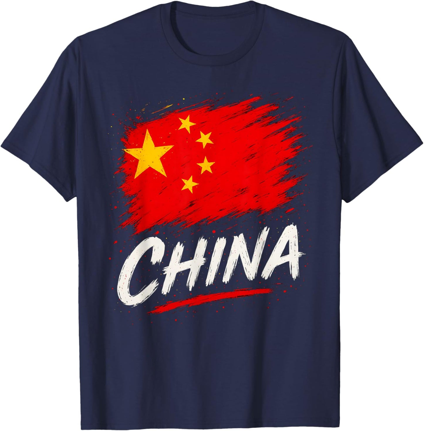 China Chinese Flag T-Shirt - T-Shirt | Navy