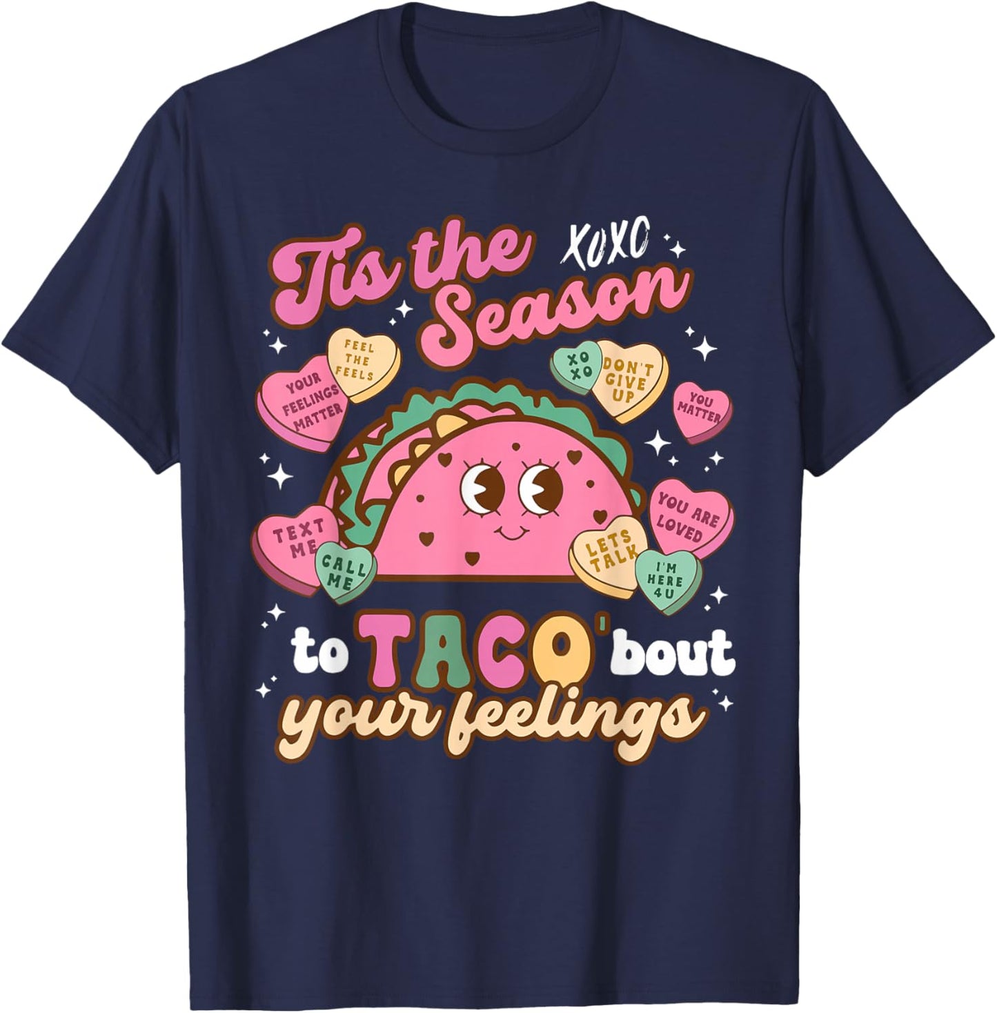 Valentines Mental Health School Psychologist School Psych T-Shirt - T-Shirt | Navy