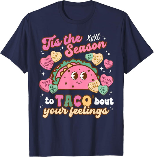 Valentines Mental Health School Psychologist School Psych T-Shirt - T-Shirt | Navy