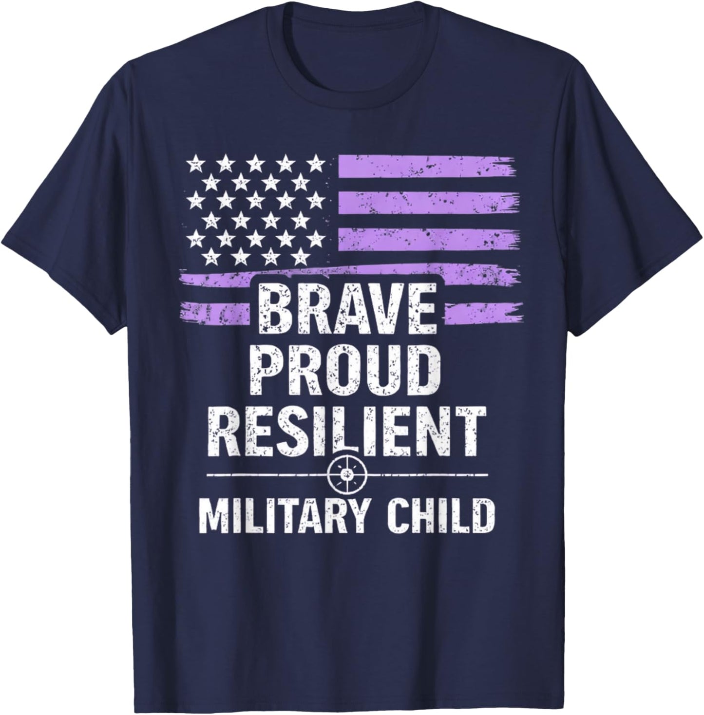 Purple Up Military Kids Month of Military Child T-Shirt - T-Shirt | Navy