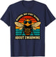 Warning May Start Talking About Swarming Retro T-Shirt - T-Shirt | Navy
