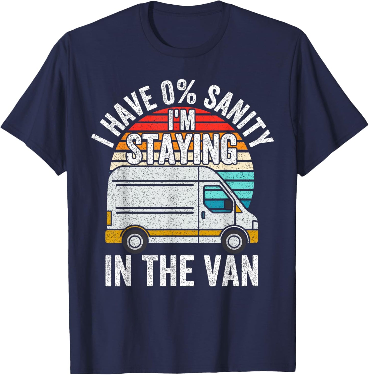 Vintage I'm Staying in Tha Van Phasmophobia Gamer Man Women T-Shirt - T-Shirt | Navy