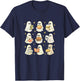 Cute Ghosts Baking Sourdough Bread Halloween Theme T-Shirt - T-Shirt | Navy
