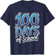 100 Days of School Funny Boys Kids 100th Day T-Shirt - T-Shirt | Navy