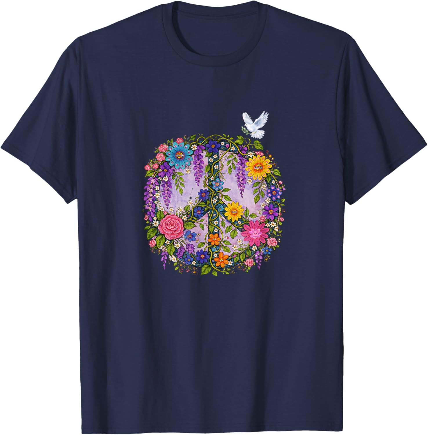 Peaceful Resistance T-Shirt - T-Shirt | Navy