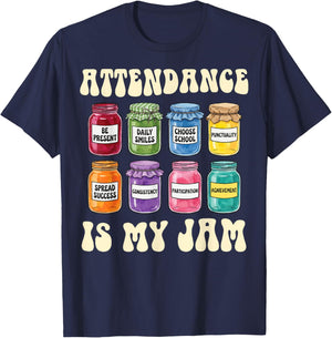Attendance is My Jam T-Shirt - T-Shirt | Navy