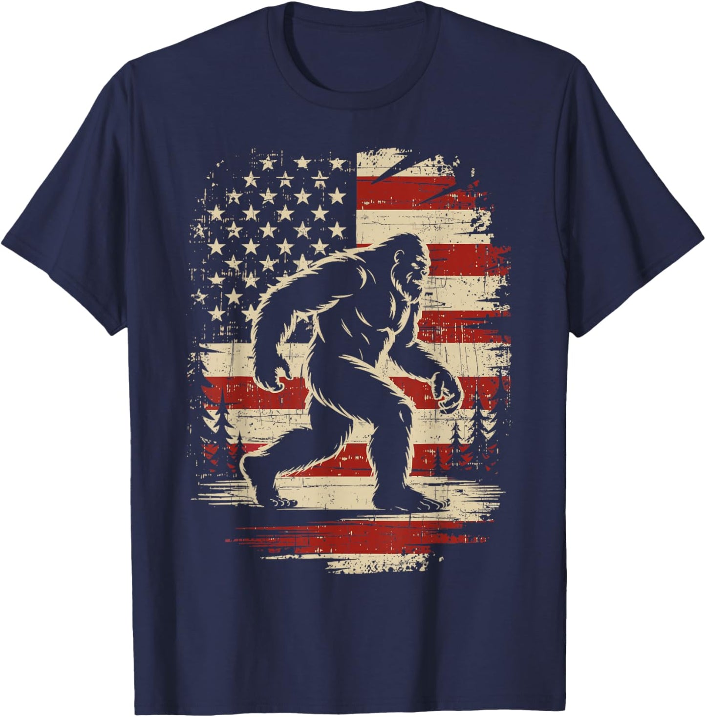 Patriotic 4th of July T-Shirt - T-Shirt | Navy