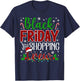 Funny Friday Shopping Crew Christmas Black Shopping Family T-Shirt - T-Shirt | Navy