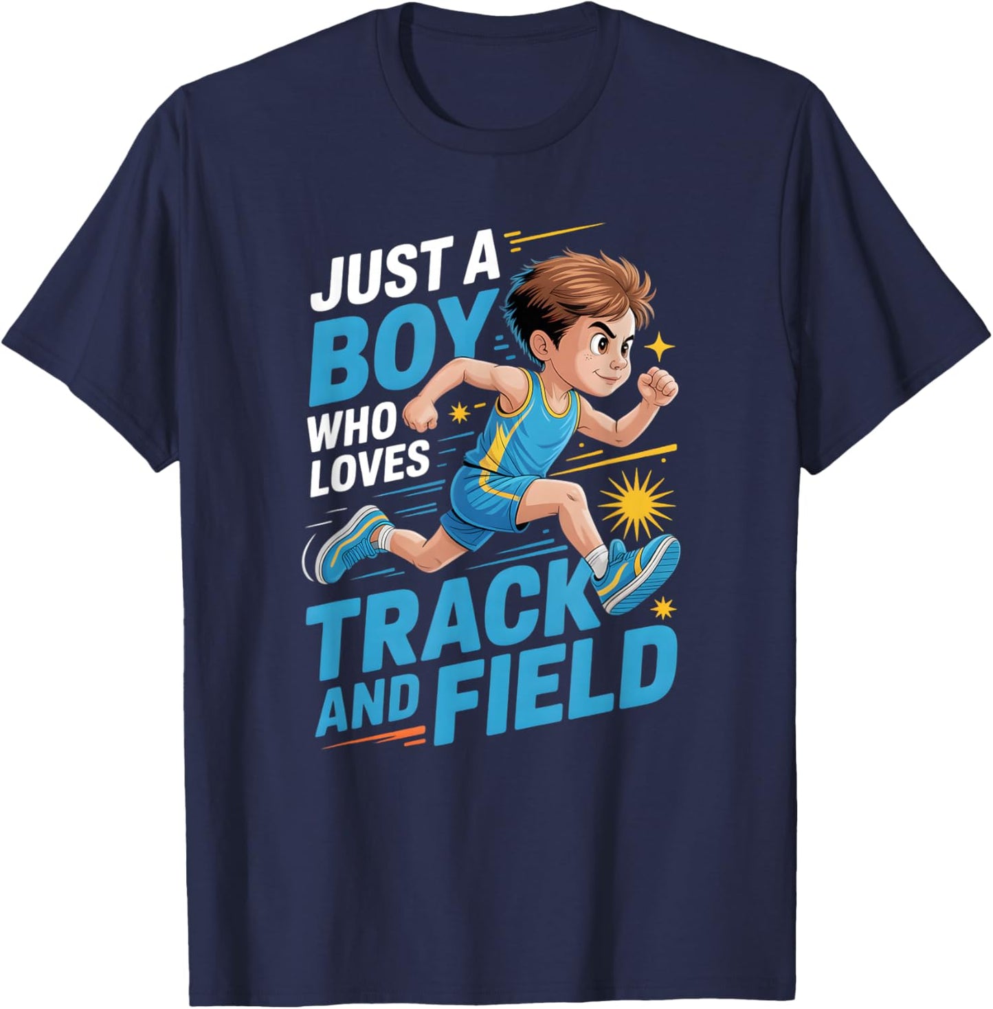 Boys Track and Field T-Shirt - T-Shirt | Navy