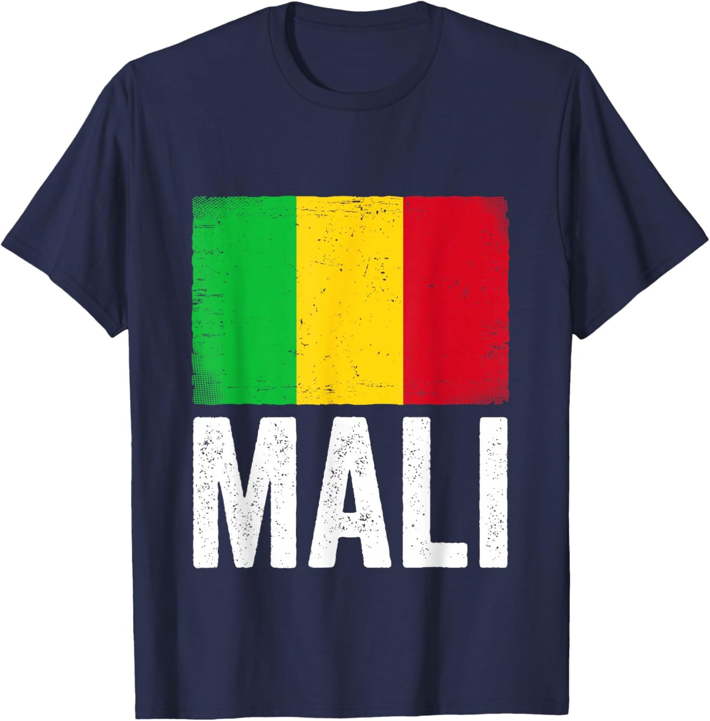 Malian Flag Mali T-Shirt - T-Shirt | Navy