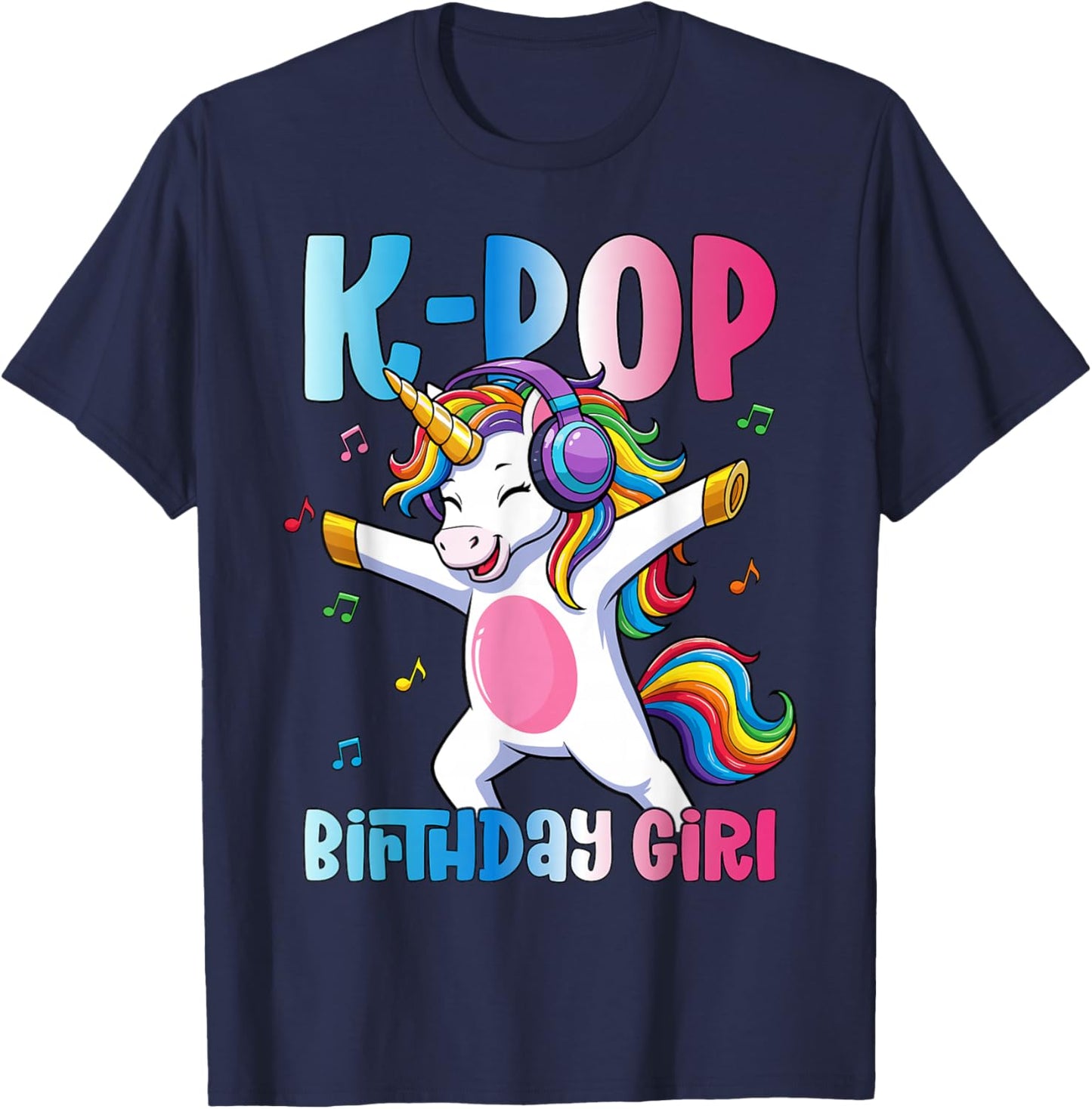 K-Pop Birthday Girl T-Shirt - T-Shirt | Navy