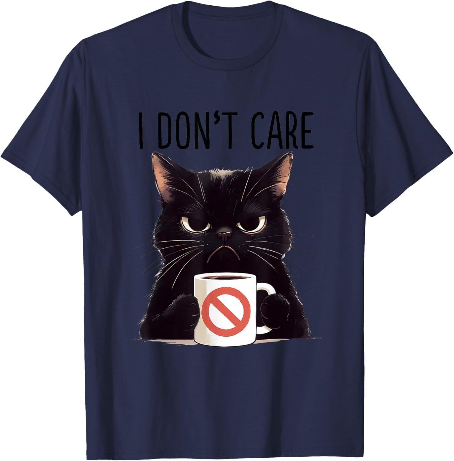 Funny Cat Lover Humor for Cat Mom Girls T-Shirt - T-Shirt | Navy