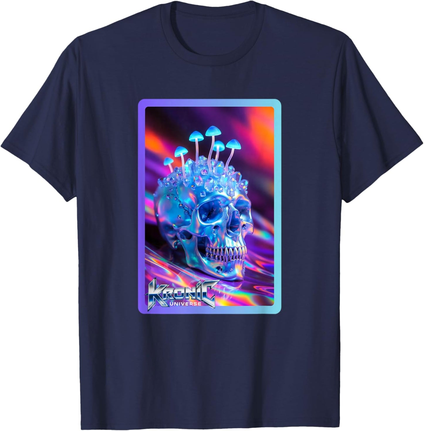 Blue Shroom Head T-Shirt - T-Shirt | Navy
