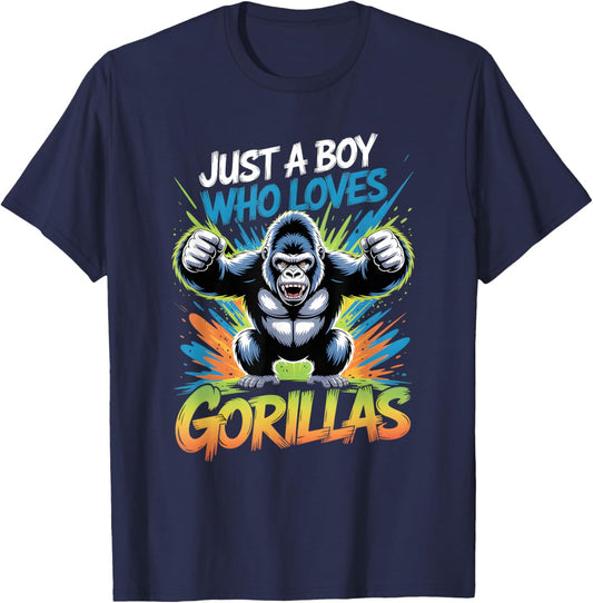 Boys Gorilla T-Shirt - T-Shirt | Navy