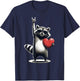 Funny Raccoon Rock On Men Women Kids St. Valentine's Day T-Shirt - T-Shirt | Navy