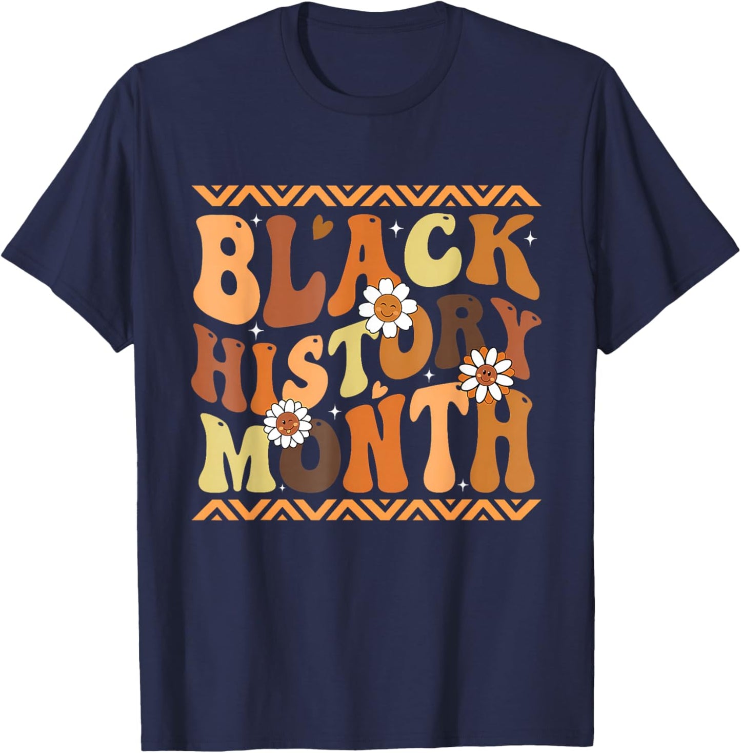 I Am Black History Gift Black Pride African American Month T-Shirt - T-Shirt | Navy