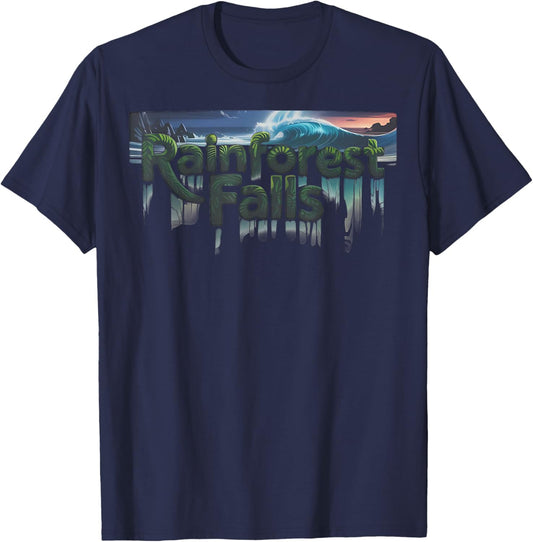 Rainforest Falls VBS 2026 Vacation Bible School Christian T-Shirt - T-Shirt | Navy