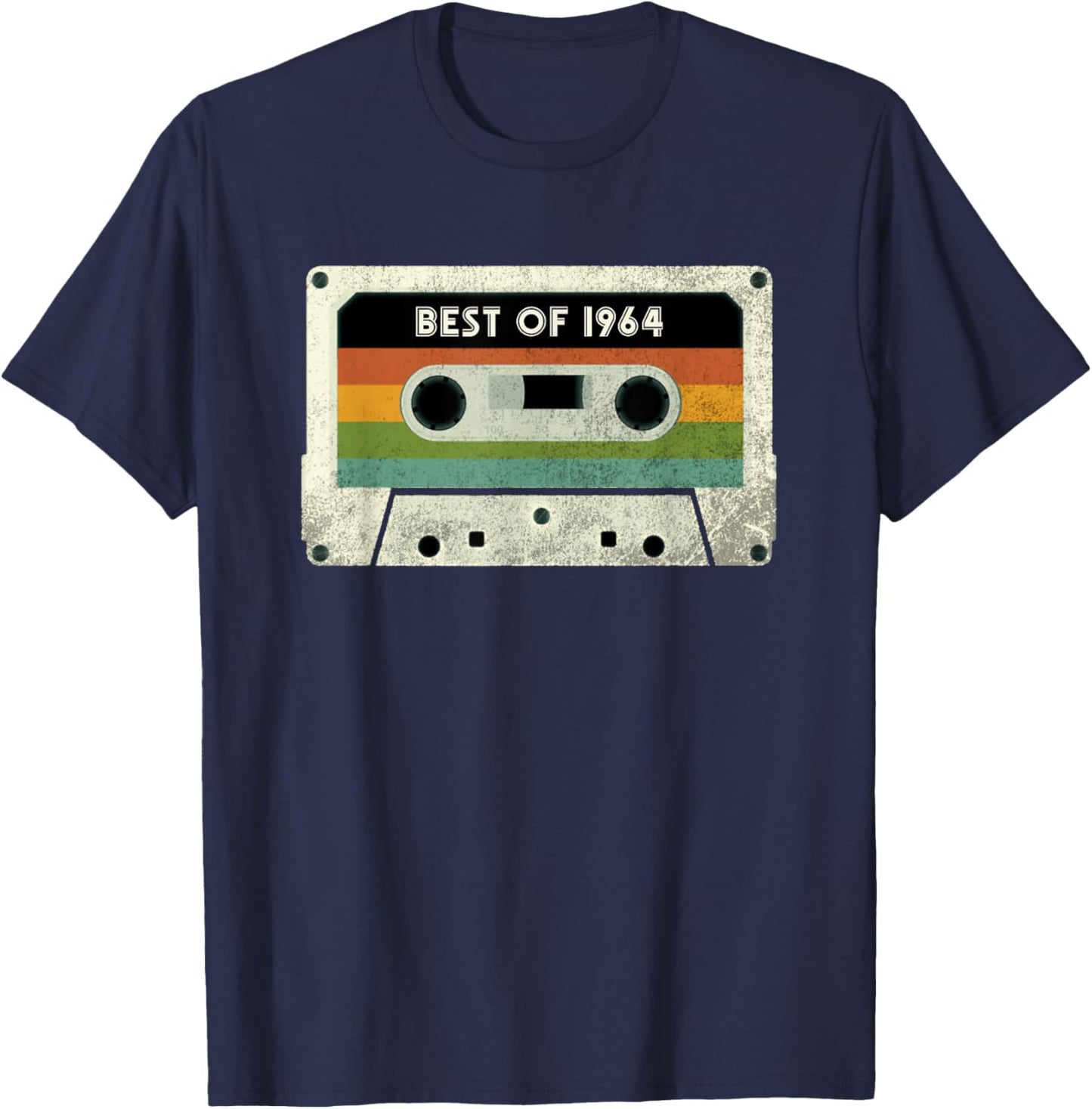 62th Birthday Gift 62 Years Old Men Women Retro Vintage 1964 T-Shirt - T-Shirt | Navy