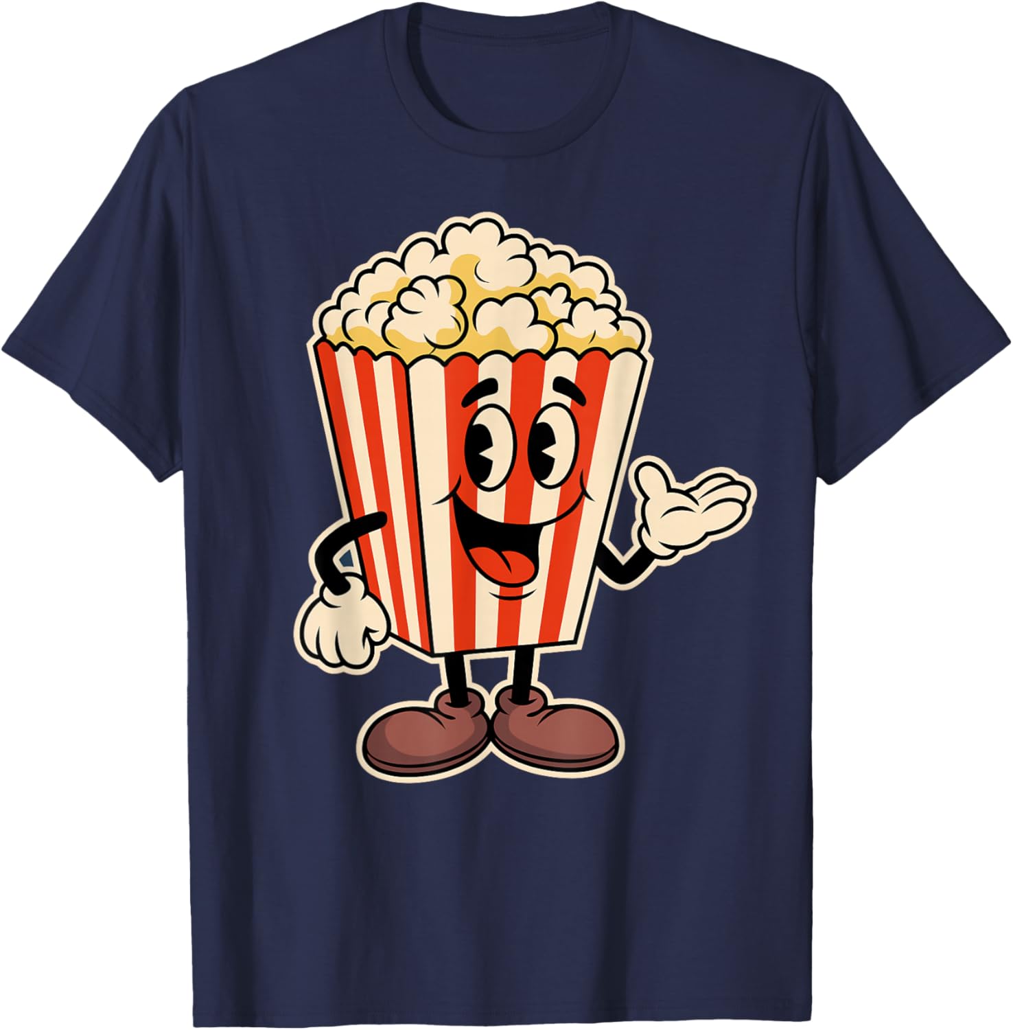 Funny Popcorn Movie Drive-in Theater Film Cinema T-Shirt - T-Shirt | Navy