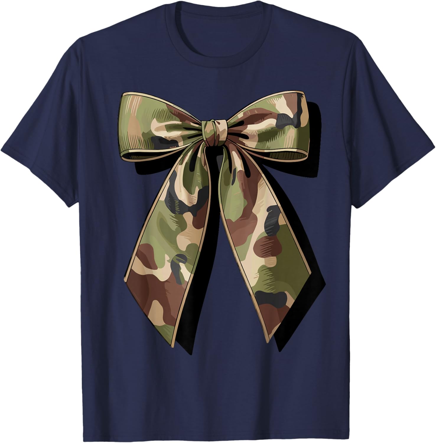 Camouflage Bow Hunting T-Shirt - T-Shirt | Navy