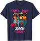 Black Girls Trip Japan 2026 Vacation Matching T-Shirt - T-Shirt | Navy