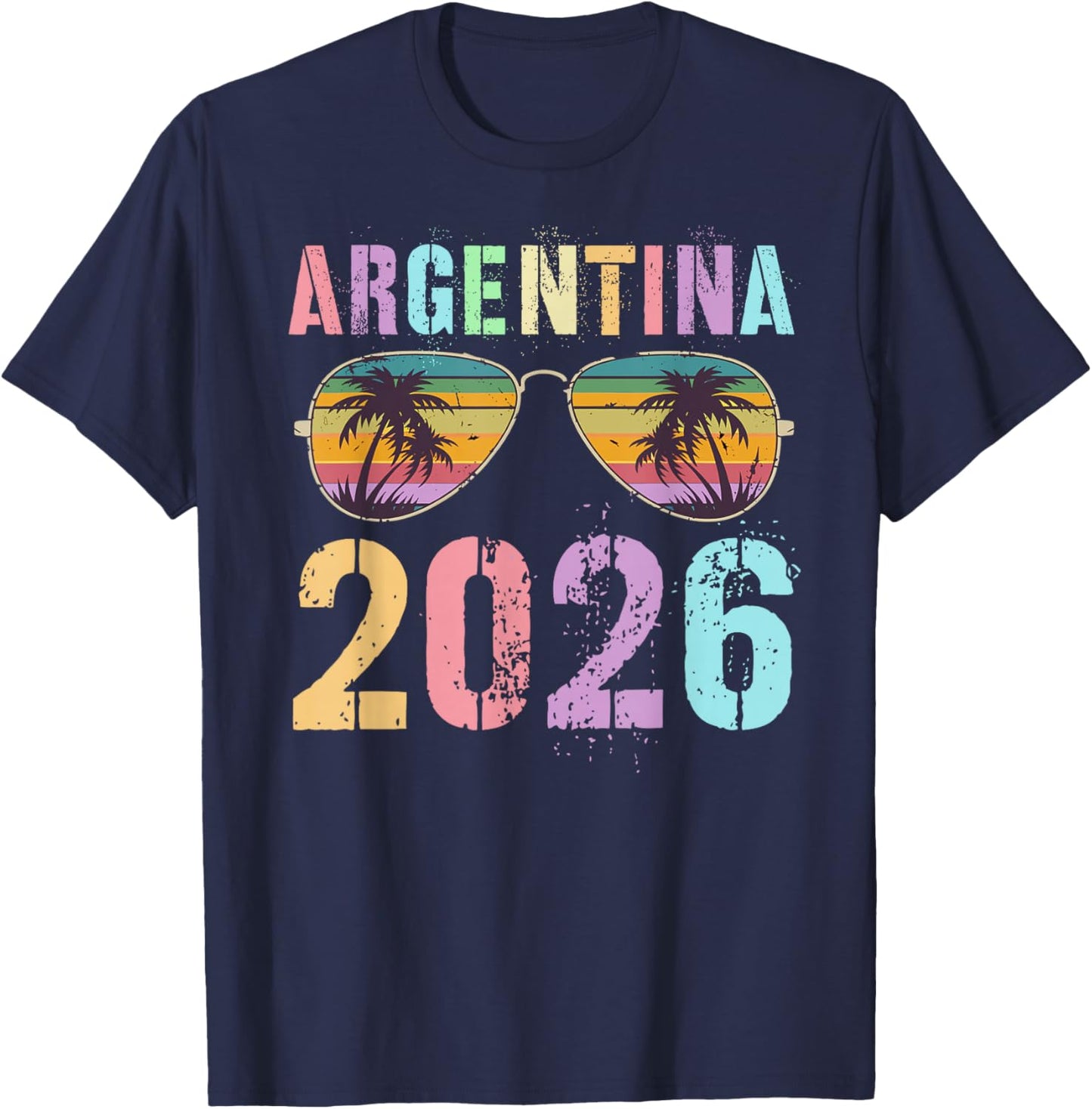 Vintage Argentina 2026 Vacation Surfing Trip Girls Cousins T-Shirt - T-Shirt | Navy