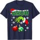 Xmas Bruh Funny Saying Teens Boys Kids Christmas Pajamas T-Shirt - T-Shirt | Navy