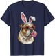 English Bulldog Easter Bunny Dog Lover T-Shirt - T-Shirt | Navy