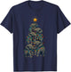 Funny Elephan Christmas Tree Xmas Elephant Lover Kids Boys T-Shirt - T-Shirt | Navy