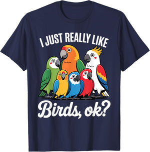 Funny Bird Watching Art Women Bird Watcher Birding T-Shirt - T-Shirt | Navy