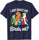 Funny Bird Watching Art Women Bird Watcher Birding T-Shirt - T-Shirt | Navy
