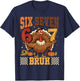 Six Seven Bruh 6 7 Meme Turkey Thanksgiving Boys Girls Kids T-Shirt - T-Shirt | Navy