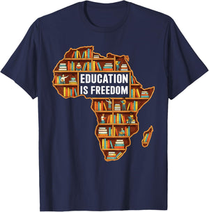 Black History Month Men Leaders African Attire Kid T-Shirt - T-Shirt | Navy