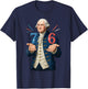 HUGvyn 6-7 7-6 George Washington Seven Six Teacher American T-Shirt - T-Shirt | Navy